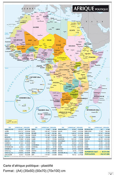 Carte d'Afrique politique